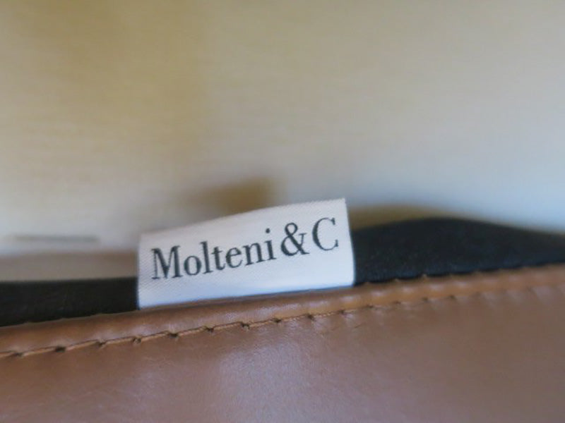 26651■Molteni&C モルティー二 パーソナルチェア/１Pチェア ELAIN レザー 定96.2万■展示品/中古品