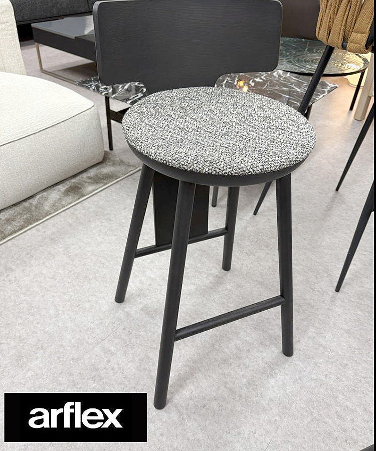 28905■Arflex アルフレックス PINNA ハイチェア（BK） W420×H820■展示品/中古品