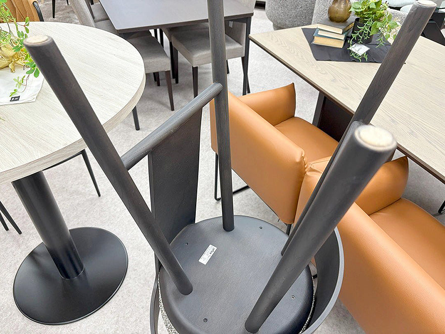 28904■Arflex アルフレックス PINNA ハイチェア（BK） W420×H820■展示品/中古品