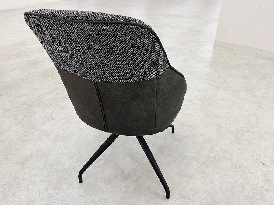 28949■マナベインテリアハーツ ダイニング回転チェア 4脚セット■展示品/中古品