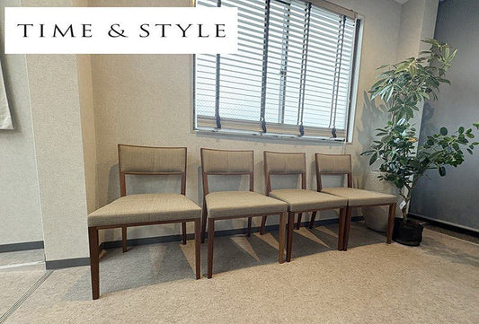29080■タイム＆スタイル TIME&STYLE William side chair ダイニングチェア 4脚セット■展示品/中古品